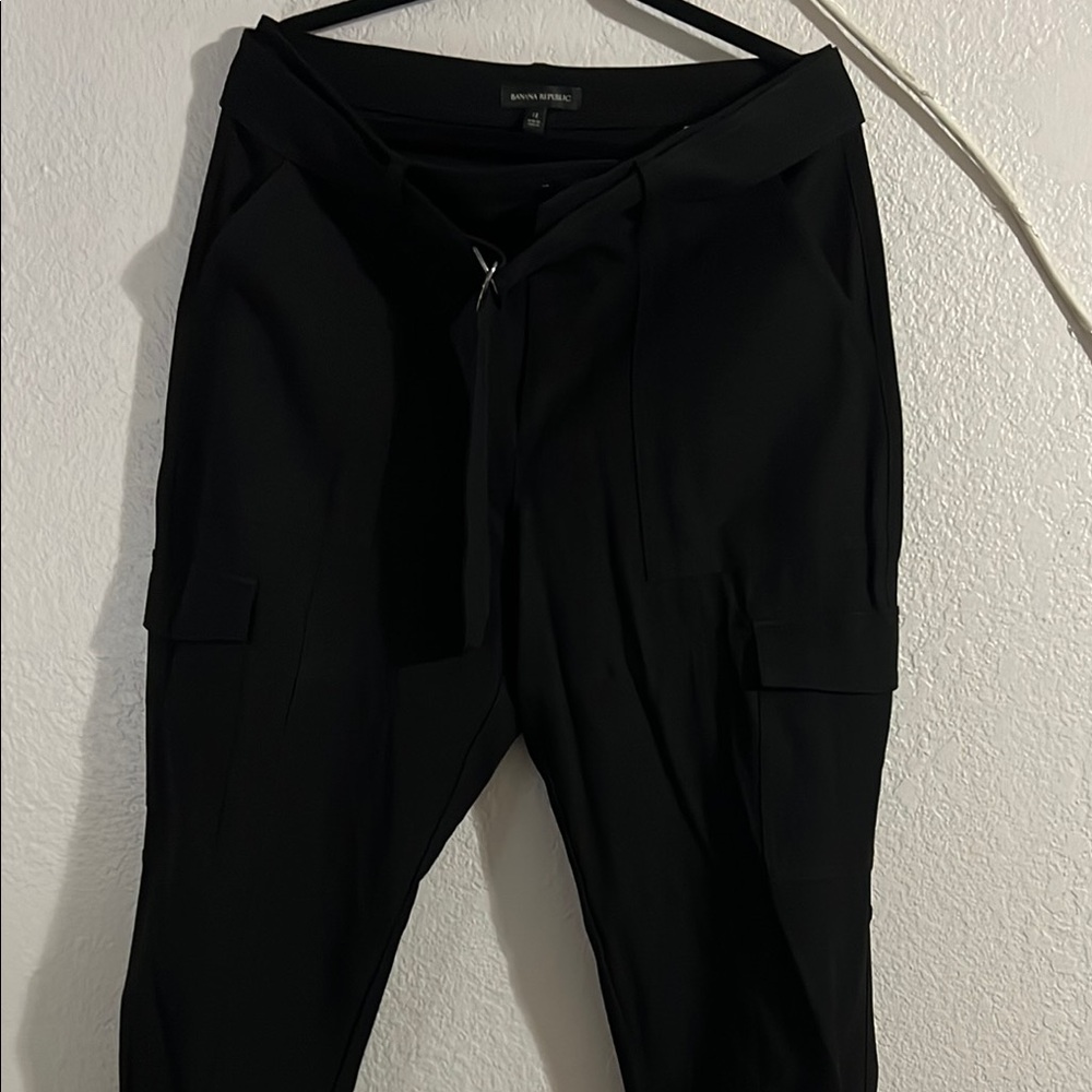 Banana Republic Black Joggers with Elastic Waistband